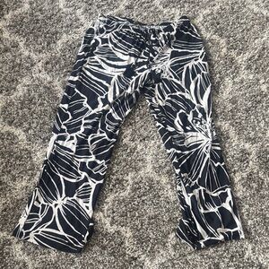 Melissa Paige Black and White Wide Leg Pants